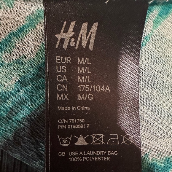 H&M Teal and Black Maxi Dress - Picture 7 of 7